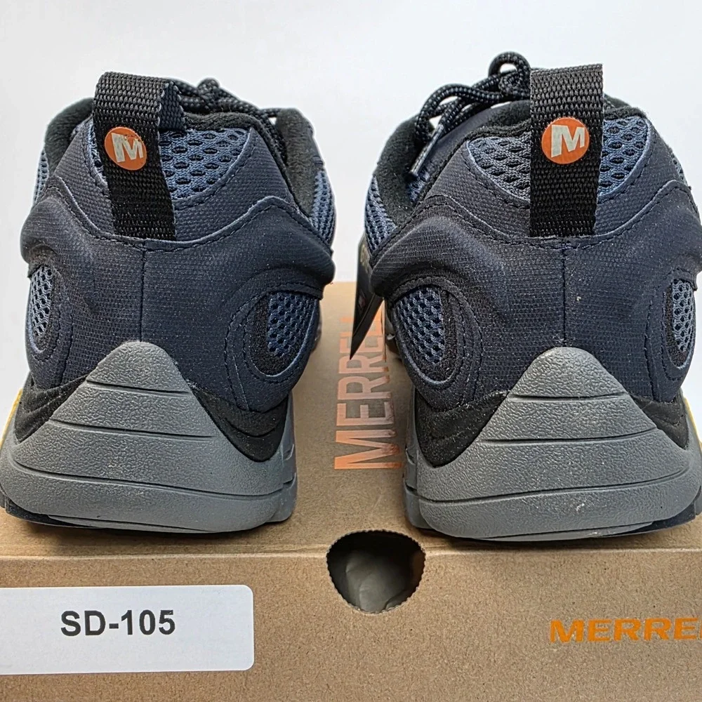 NEW Merrell Men's Moab 2 GTX Hiking Shoes Gore-Tex‎ Size 12M in Navy Marine #874